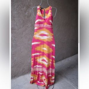 INC International Concepts Dress Womens PM Pink Sleeveless Maxi Boho XS